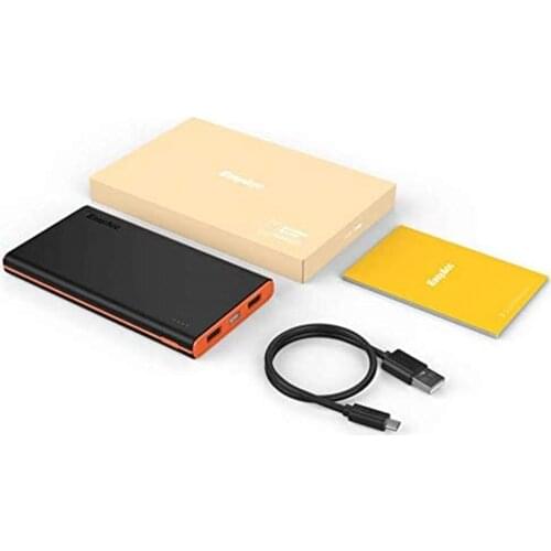 EasyAcc 10000mAh Powerbank Recharge External Battery Thin and Light Portable Smart Charger for iPhone Xiaomi Mobile Phone Tablet