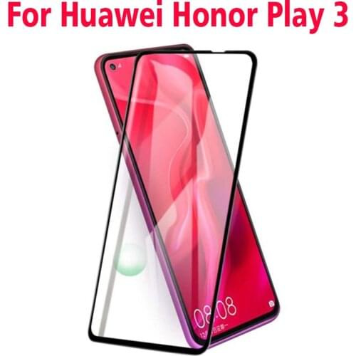 2PCS 3D High aluminum Tempered Glass For Huawei Honor Play 3 Full Screen Cover Explosion-proof Screen Protector Film For Huawei Honor Play 3