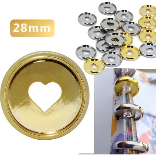 100PCS 28MM Heart-Shaped Ring Buckle Suitable For Mushroom Hole Loose-leaf Notepad Color Plastic Love Disc Peach Heart Button