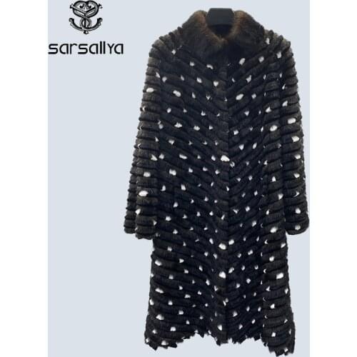 Mink Fur Coat Women 100% Natural Real Mink Fur Clothes Women Winter Warm Jacket With Real Fluffy Rabbit Fur Female Outwear