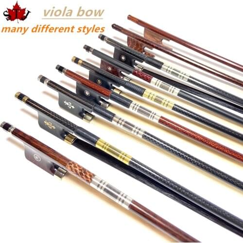 3pcs Strong brazilwood 4/4 student viola bow,ebony frog