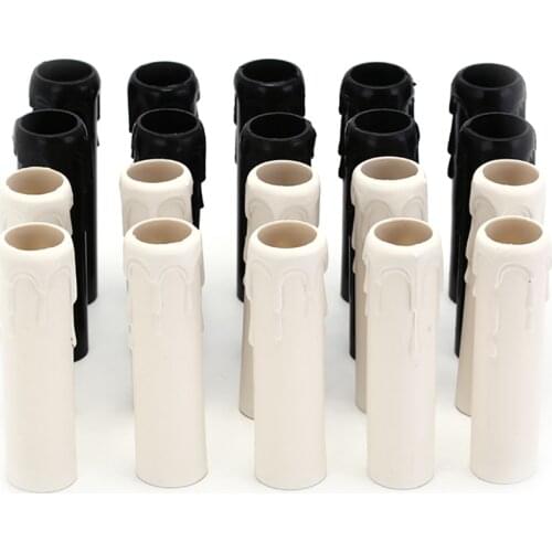 10Pcs/Lot Sleeve Candle Bulb Base Cover Chandelier Part Candle Tube Table Lamp Base Candle Lamp Holder Tube Candle Lamp Base