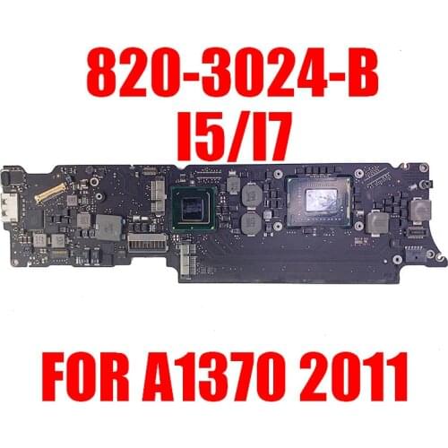 2011 A1370 Motherboard for Macbook Air 11.6" i5/i7 2GB/4GB logic board 820-3024-B 2011 Main Board 100% Test Good Work Used