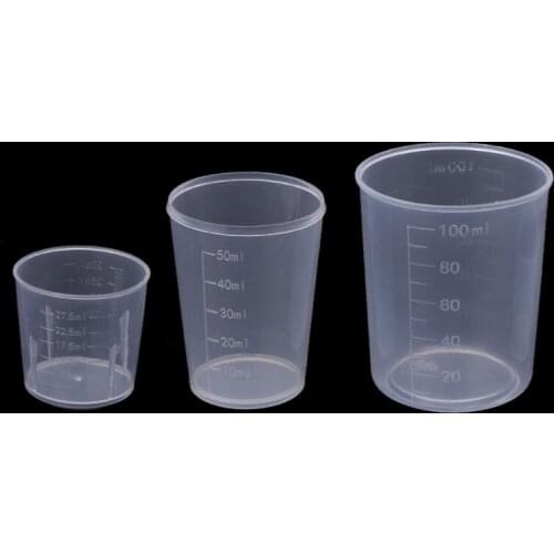 3Pcs DIY Epoxy Resin Plastic Measuring Cups Set 30 50 100ML For Jewelry Making