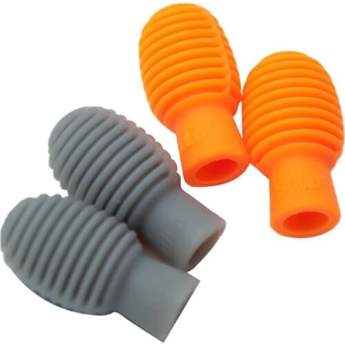 4PCS SOLO SD-20 Drum Accessories Silicone Drum Stick Head Rubber Sleeve Drumstick Rubber Case Cover for Percussion Instruments