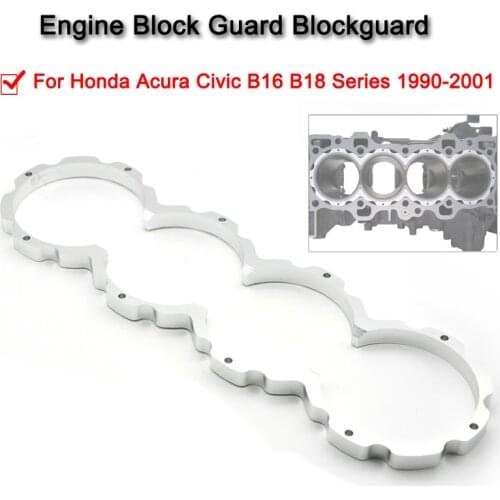Aluminum Engine Block Guard Blockguard for Honda Acura Civic B16 B18 Series 1990-2001