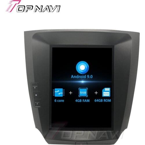 TOPNAVI 10.4 Inch PX6 6 Core 4G+64G For Lexus IS IS200 IS250 IS300 2006-2011 Tesla Style Android 9.0 Car DVD Multimedia Player