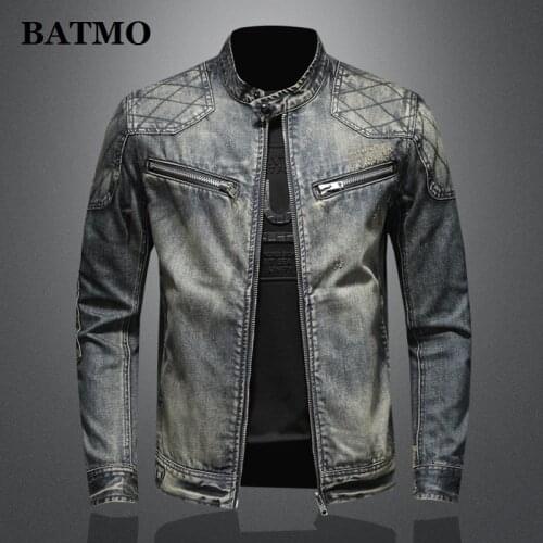 BATMO 2020 new arrival high quality casual denim jackets men,mens casual jackets,plus-size M-5XL H0639