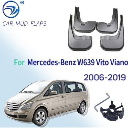 OE Styled Molded Car Mud Flaps For For Benz Vito Viano W639 2011 - 2015 Mudflaps Splash Guards Mud Flap Mudguards Car Styling