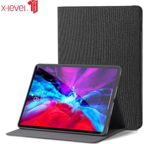 For iPad Air 4 10.9 Case Tablet Sleeve Smart Flip Fabric+TPU Cover for iPad Mini 4 5 6 For iPad 10.2 Pro 11 2020 X-Level