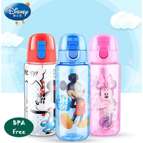 Disney Childrens Water Cup Fashion cartoon with cup Gifts Students drink straight Tritan BPA Free Summer cups Cute
