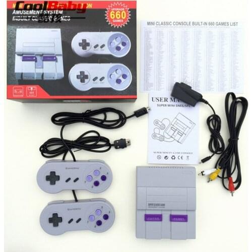 20PCS AV-USB Interface Dual Gamepad Controls Retro Family Classic Handheld Game Players Built-in 660 Games Mini TV Game Console