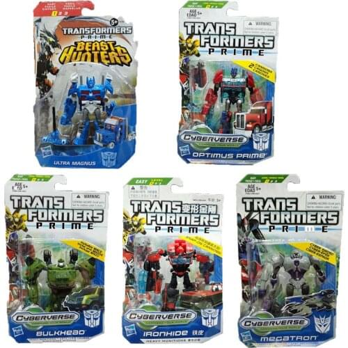 Hasbro Transformers Prime Cyberverse Commander Class Series Megatron Optimus Prime Bulkhead Ironhide Magnus Action Figure Toys