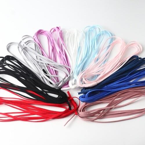 30m 3/5mm Elastic Band Color High Elasticity Mask Clothes Waistline Nylon Rubber Band Rope Belt Sewing Supplies Elastic Ribbon