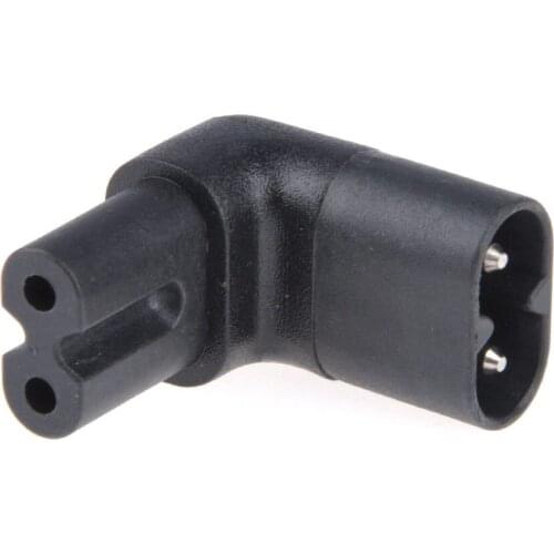 FFYY-2.5A IEC320-C8 to C7 90 Degree Up Angle Angled Power Adapter Converter 110-250V