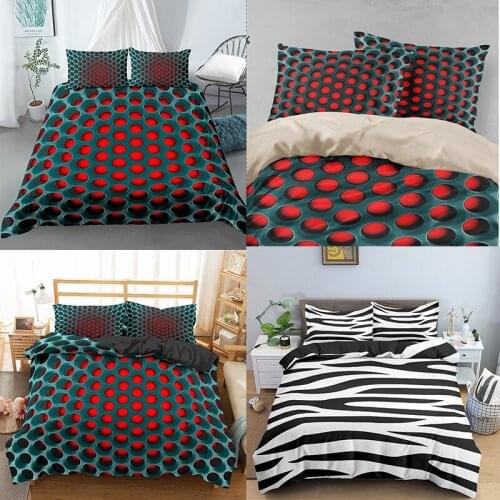 Geometry Bedding Set Queen King Size Duvet Cover Comforter Cover Housse De Couette Bedclothes 2/3pcs