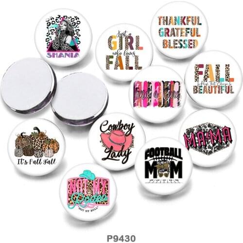 Words 12mm/18mm/20mm/25mm/30mm Round Glass Cabochon Flat Back Making Findings P9430