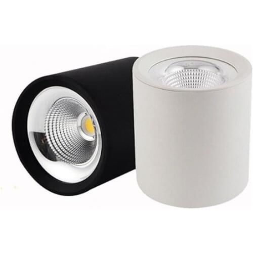 Round Dimmable Surface Mounted LED Downlights 7W9W12W15W18W 20W COB LED Ceiling Spot Lights AC110-220V LED Lamp Indoor Lighting