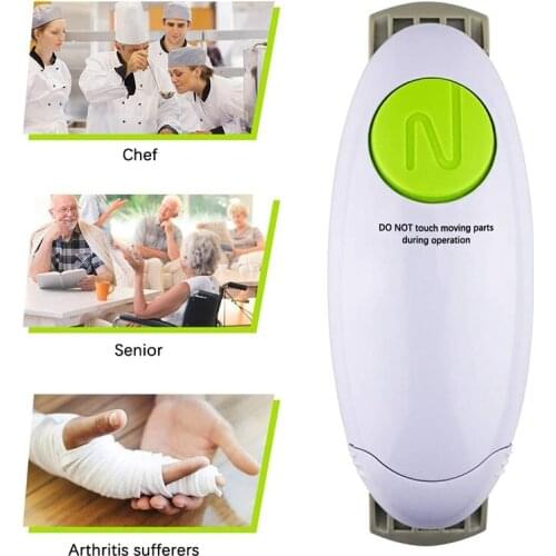 Multifunction Electric Jar Opener, Automatic Can Opener Suitable for Seniors with Arthritis and Week Hand