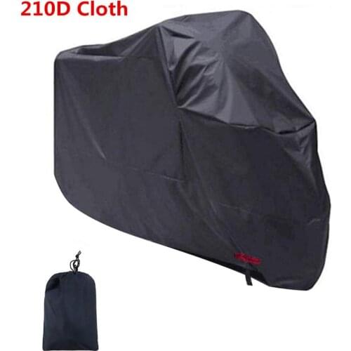 Motorcycle Covers Heavy Duty 210D Waterproof UV Protective Tear Proof Motorbike Cover With Safety Cloth Lock Holes