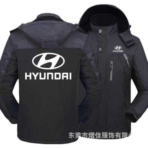 2020 Winter Jacket Men for Hyundai Thick Velvet Warm Coat Male Windproof Hooded Jackets Outwear Casual Mountaineering Overcoat