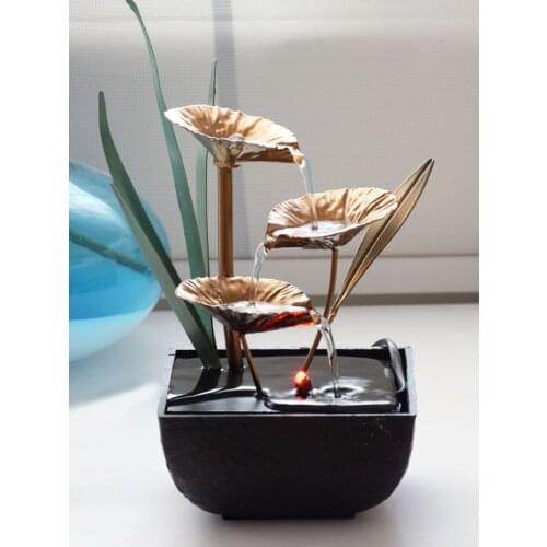 Desktop furnishing articles The tables have water fountains The sitting room home office desktop decorations for home