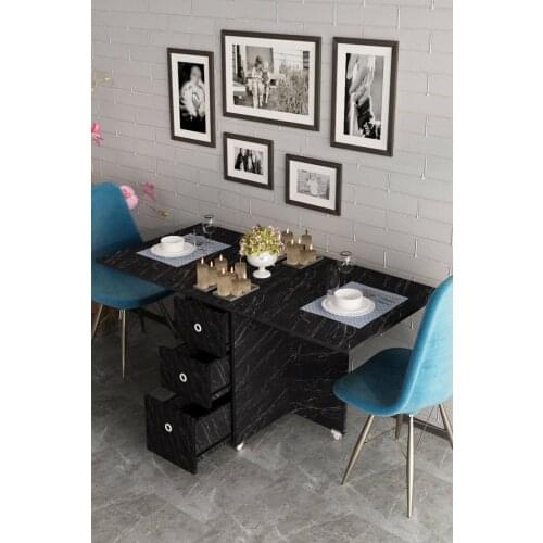 New Creative Solid Wood Folding Movable Dining Table Living Room Kitchen Stuff Storage Home Furniture Home мебель Обеденный стол