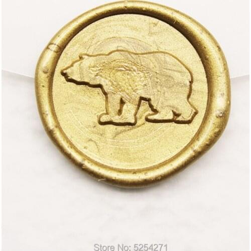 Bear wax seal stamp bear wax seals custom wax seals gift wrapping wax seal party