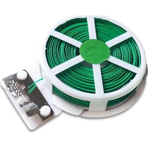 Garden Wire Plant Twist Tie With Cutter Cable Management Strap 30 M Straps For Gardening Home (Green) Green Plants Support
