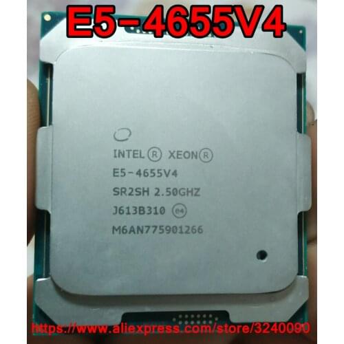 Intel Xeon CPU E5-4655V4 2.50GHz 8-Cores 30M LGA2011-3 E5-4655 v4 processor E5 4655v4 free shipping E5 4655 v4