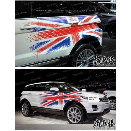 Car Sticker For Land Rover Range Rover Aurora Discoverer Four Freelander 2 Body Exterior Decoration Sticker Flag Decoration Film