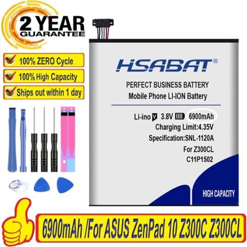Top Brand 100% New 6900mAh C11P1502 Battery for ASUS ZenPad 10 Z300C Z300CL Z300CG Z300M P023 P01T 10.1 Batteries + free gfit