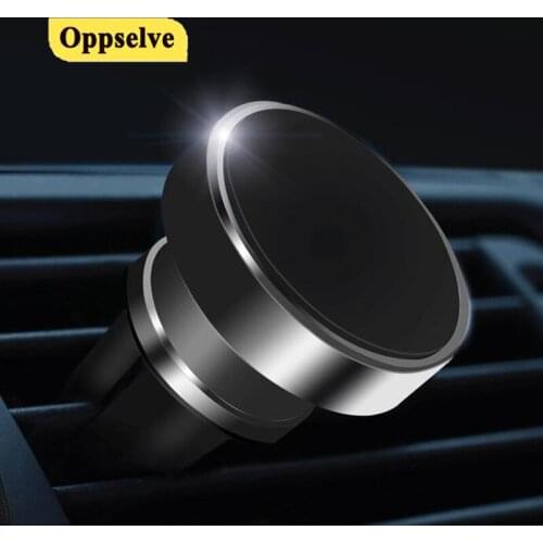 Universal Magnetic Car Phone Holder Rotatable Holder Stand For Huawei Samsung Metal Strong Magnet GPS Car Mount for iPhone 12 11