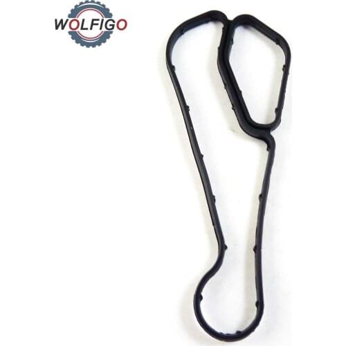 WOLFIGO Engine Oil Cooler Seal Gasket Oil Filter Adapter Housing Gasket 11427525335 For BMW E90 335i E60 530i 535i E70 X5 Z4