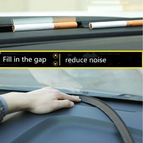 Upgrade 1.6M Car Dashboard Sealing Strips Stickers Sound Insulation Rubber Strip For fiat 500 punto bravo panda ducato stilo