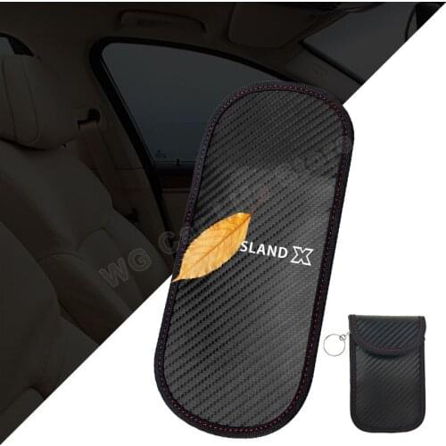 Car Shielding Pouch Wallet Case For I D Card Car RF Signal Jammer For Opel Crossland X Carbon Fiber Pattern