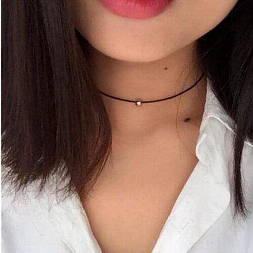 Hot New Torques Bijoux Pure black braided leather cord necklace Maxi statement necklace Chokers Necklace for women