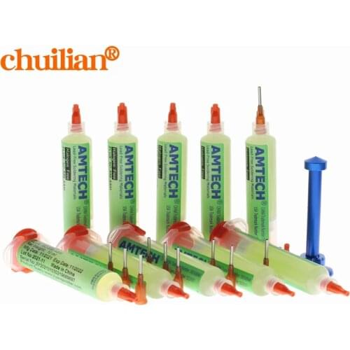 AMTECH 10cc NC-559-ASM Flux paste lead-free solder flux Needles (2pcs/lot 5pcs/lot 10pcs/lot 20pcs/lot)