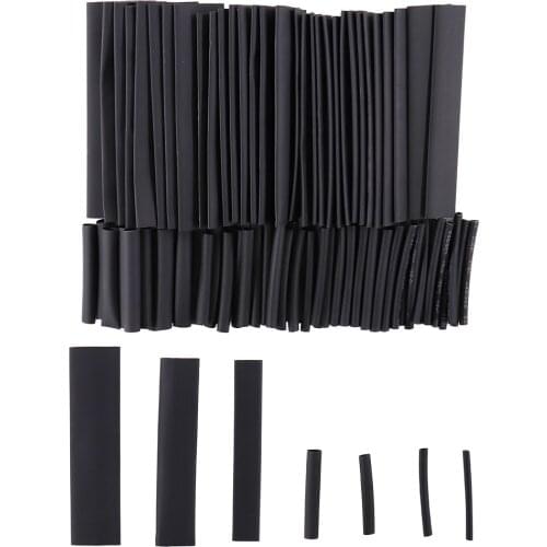 127 Pcs Heat Shrink Sleeving Tube Tube Assortment Kit Electrical Connection Electrical Wire Wrap Cable Waterproof Shrinkage 2:1