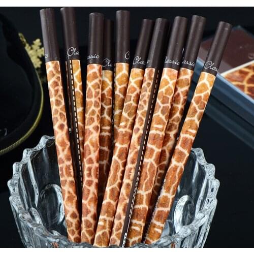 36 pcs/lot Creative Leopard Gel Pen Cute black ink 0.5mm Signature Pen Promotional Gift Stationery School Supplies