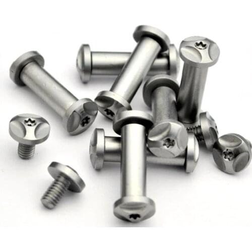 5MM/6MM Knife Handle Fastening Screws Rivets On The Lock Screws Rivets Shank Tool CNC Engraving Mill Handle Screw Rivets 2PCS