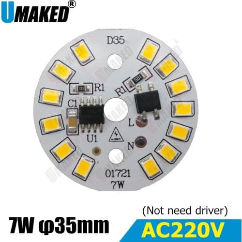 7W 35mm ac 220v led pcb SMD2835 3w 5w 7w 9w 12w integrated ic driver, Led smart IC SMD, Led Light Source For LED Bulb