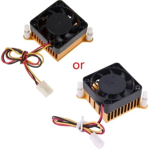 PC Northbridge Chipset Aluminium Cooler Heatsink 40mm Fan For 3D Printer Cooling K92F