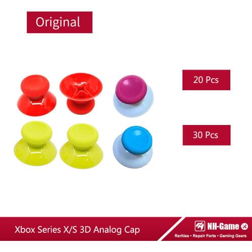 20pcs/lots 3D Analog Thumb Sticks For Xbox Series X/S Joystick Cap Grip For Xbox One Elite Gamepad Analogue Mushroom Cover