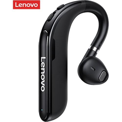 Lenovo HX106 Wireless Headset Noise Reduction Long Standby Bluetooth-compatible 5.0 Single Earhook Earphone for Business