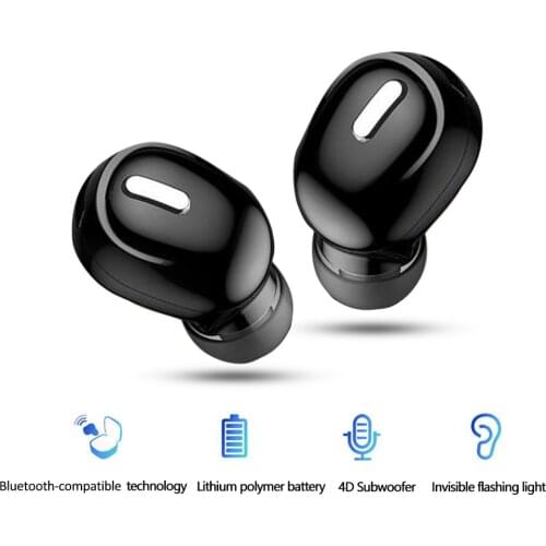 Bluetooth-compatib 5.0 In-Ear Earphone Sport Gaming Headset with Mic Wireless Headphones Handsfree Stereo Earbuds For All Phones