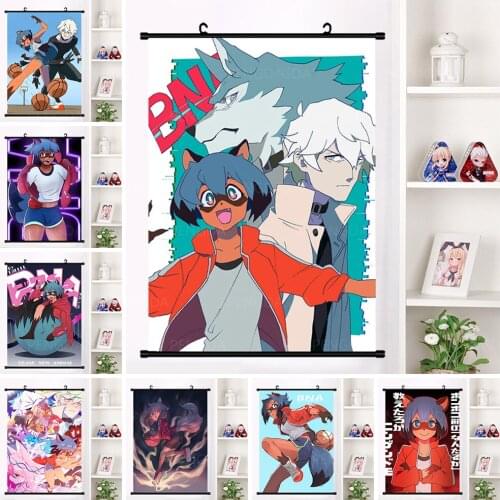 BNA Cartoon Anime Hanging Picture Brand New Animal Canvas Painting Poster Decoration Home Bedroom Plastic Scrolls Wall Art Print