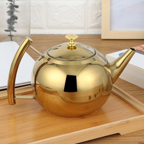 1.5L Stainless Steel Teapot Tea Set Coffee Pot with Filter Hotel Restaurant Household Water Pot