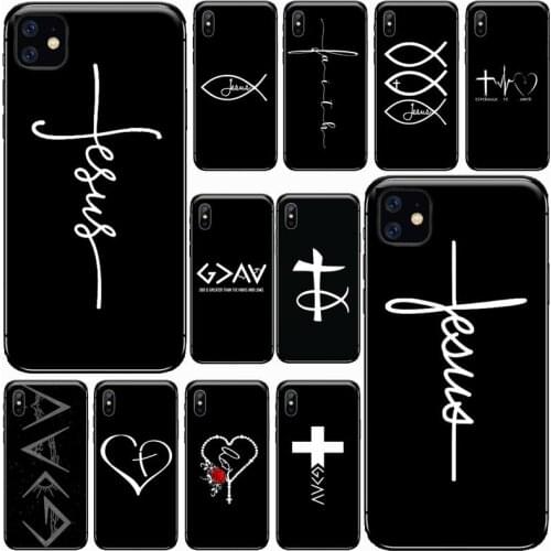 Faith Christian Religious Jesus Phone Cases for iPhone 11 12 pro XS MAX 8 7 6 6S Plus X 5S SE 2020 XR Luxury brand shell