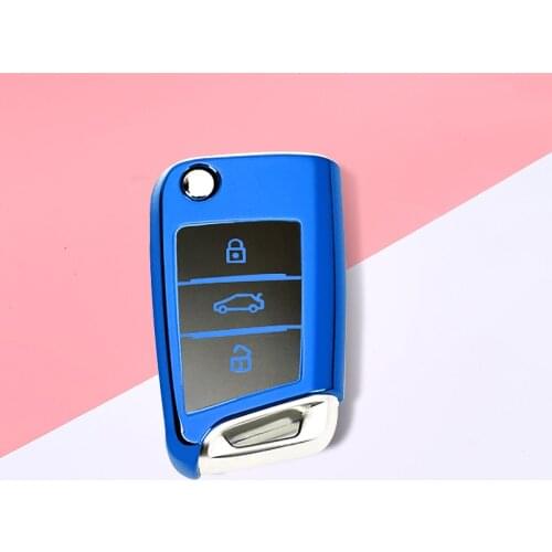 New TPU car key case for VW Golf-7 Tiguan-L POLO car styling car holder car accessories car keychain keyring car keychain set